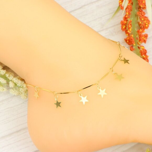 "Handmade Anklet – Elegant & Delicate Jewelry for Women | UNVRC1145 - Picture 8 of 10